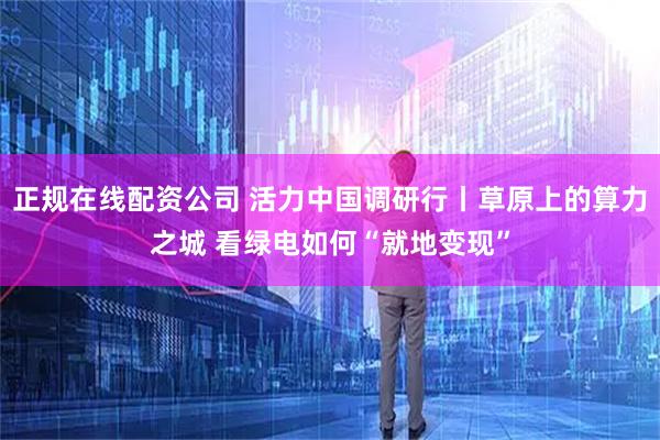 正规在线配资公司 活力中国调研行丨草原上的算力之城 看绿电如何“就地变现”